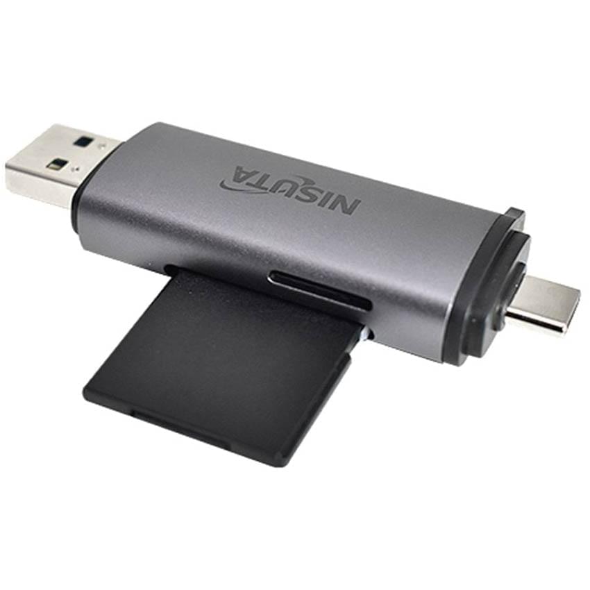 Lector Tarjeta Sd-Microsd Tipo C 3.1-Microusb-Usb Nisuta Ns-Cruc3